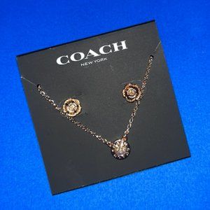 Coach earrings and necklace set